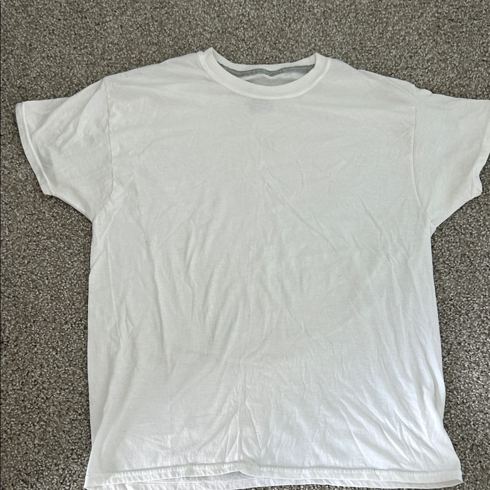 Hanes Men's White Short Sleeve Tee
